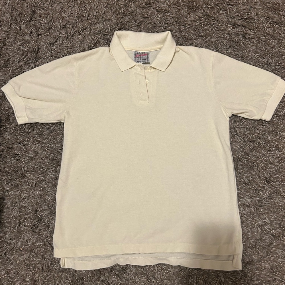Vintage Baby Yellow Polo Top